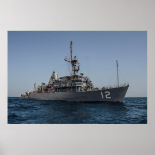 USS-skiva (MCM 12) Poster