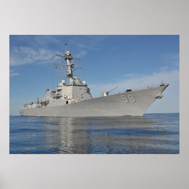USS Skogen Sherman (GD 98) Poster (Framsidan)