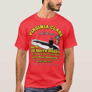 USS South Dakota SSN790 marin ubåt T Shirt