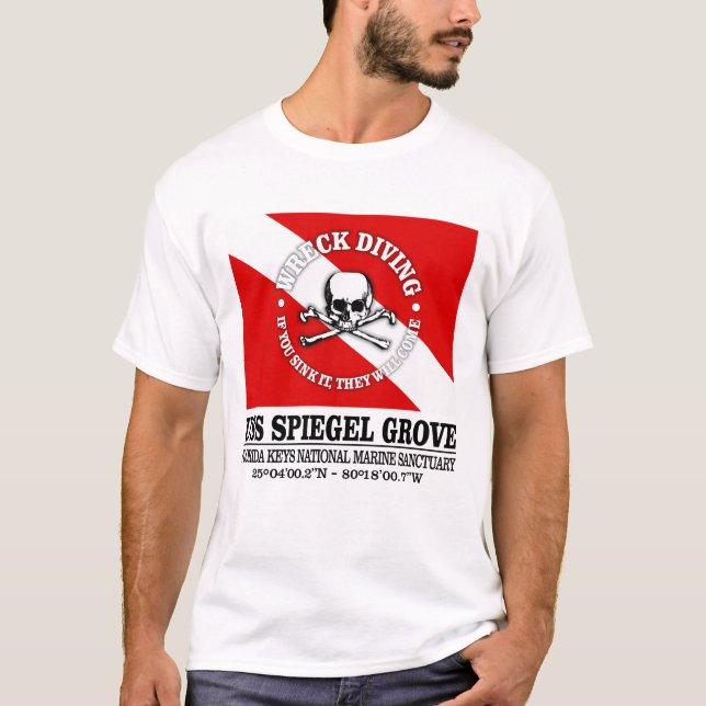 USS Spiegel Grove (bästa vrak) T Shirt (Framsida)