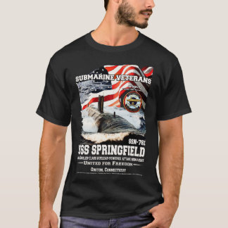USS Springfield SSN761-undervattensveteraner T Shirt