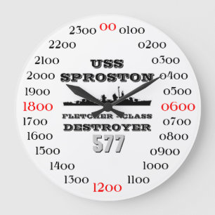 USS Sproston (DD/DDE-577) Stor Klocka