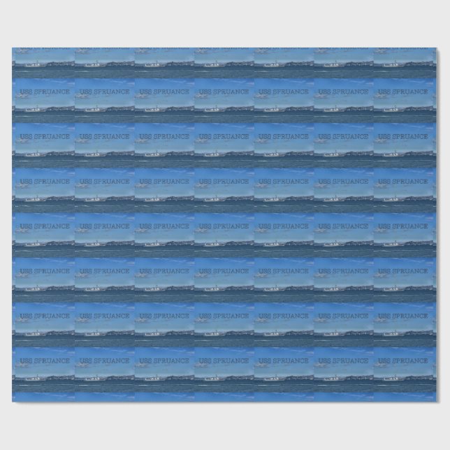 USS Spruance Presentpapper (Platt)