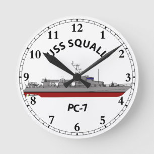 USS Squall PC-7 Patrullfartyg för kustområden Rund Klocka