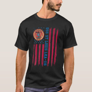 USS St Louis LKA-116 Amphibious Cargo Frakt Vetera T Shirt