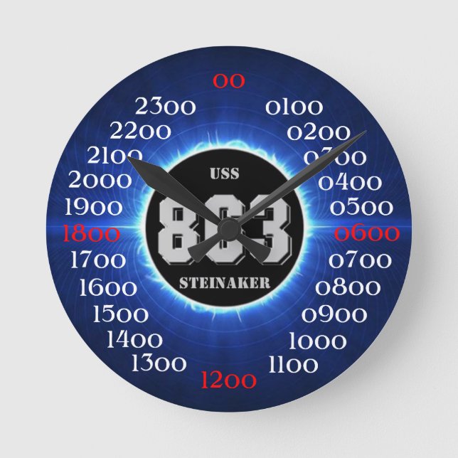 USS Steinaker (DD/DDR/DD-863) Rund Klocka (Framsida)