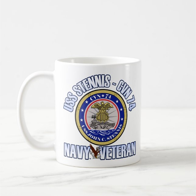USS Stennis - CVN 74 Kaffemugg (Vänster)