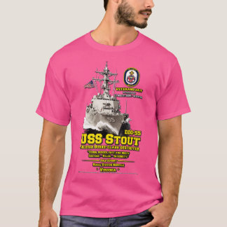 USS Stout DDG55 Förstörare veteraner T Shirt