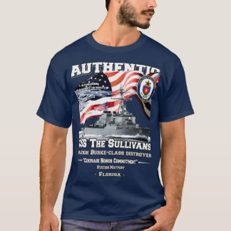 USS Sullivans DDG68 Förstörare veteraner T Shirt
