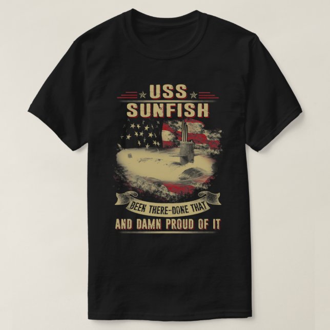 USS Sunfish (SSN649) T Shirt (Design framsida)