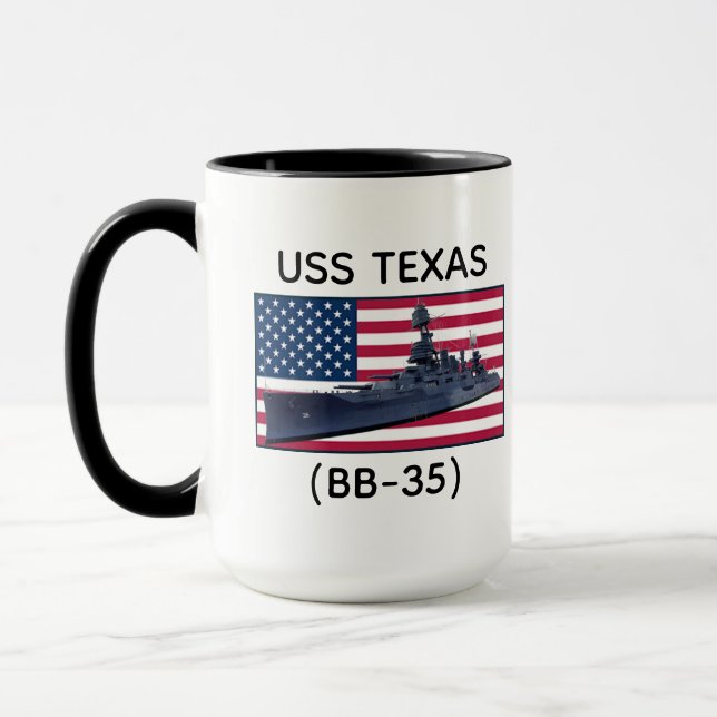 USS Texas (BB-35) Mugg (Vänster)