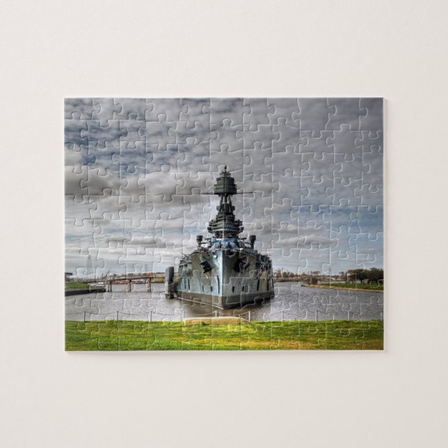 USS Texas Jigszle Puzzle Pussel (Horisontell)