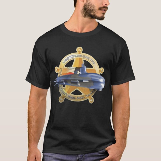 USS Texas (SSN-775) T Shirt (Framsida)