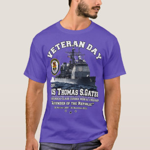 USS Thomas S S Grind CG51 Cruiser Veterans T Shirt