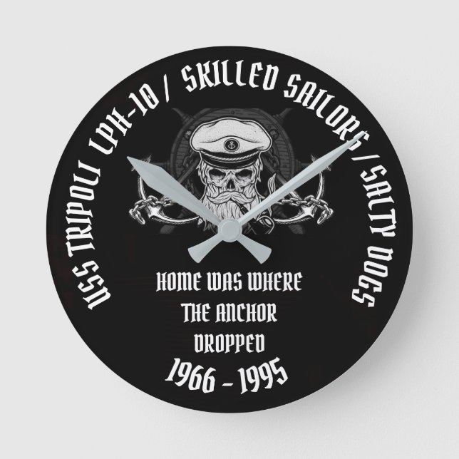 USS TRIPOLI (LPH-10) RUND KLOCKA (Framsida)