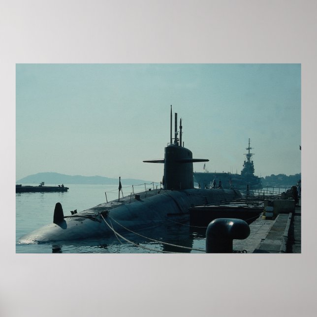 USS Ulysses Grant’ ballistic missile submarine SSB Poster (Framsidan)