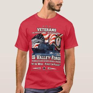 USS Valley Forge CG50 Amerikanska kryssare T Shirt