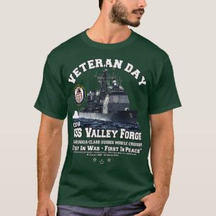 USS Valley Forge CG50 US Cruiser Veterans T Shirt