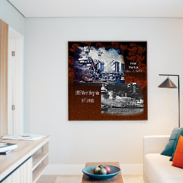 USS Väster Virgina, Pearl Harbour 1941 Poster