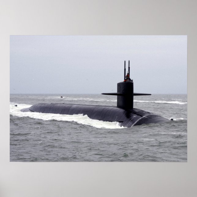 USS Väster Virginia (SSBN 736) Poster (Framsidan)