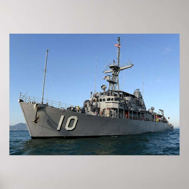 USS Warrior (MCM 10) Poster (Framsidan)