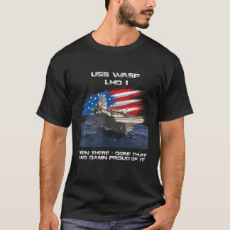 USS Wasp LHD 1 Amphibious Assault Frakt Veteran US T Shirt