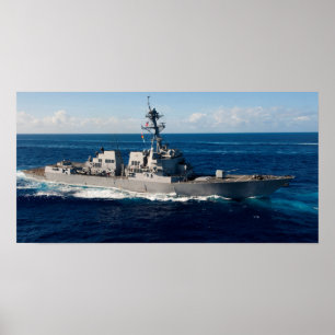 USS Wayne E. Meyer (GD 108) Poster