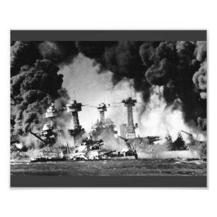 USS West Virginia på den pärlemorfärg hamnen Fototryck