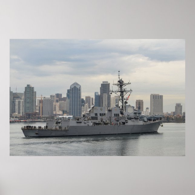 USS William P. Lawrence (GD 110) Poster (Framsidan)