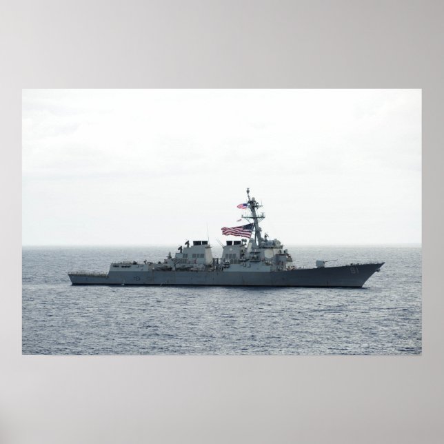 USS Winston S. Churchill (GD 81) Poster (Framsidan)