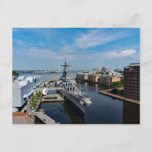 USS Wisconsin (BB-64), Iowa-Class Battleship Vykort