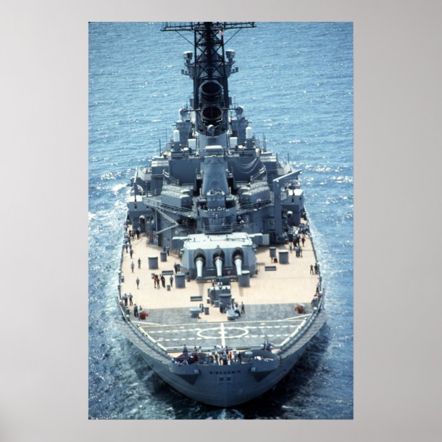 USS Wisconsin (BB-64) Poster (Framsidan)