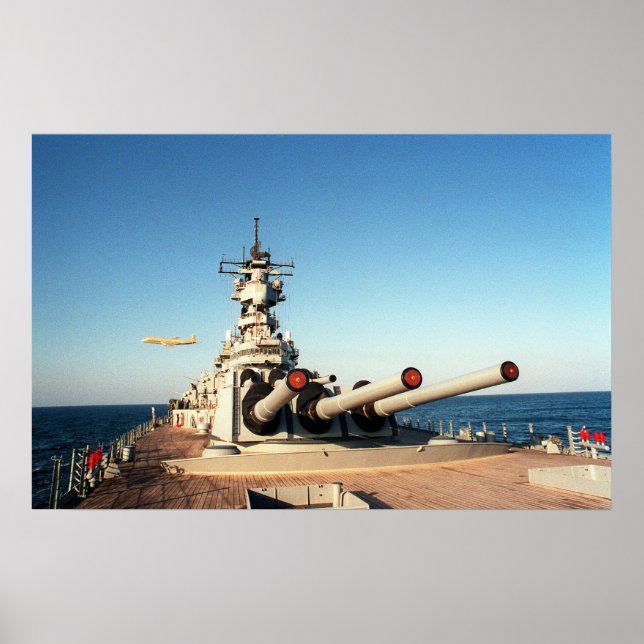 USS Wisconsin (BB-64) Poster (Framsidan)
