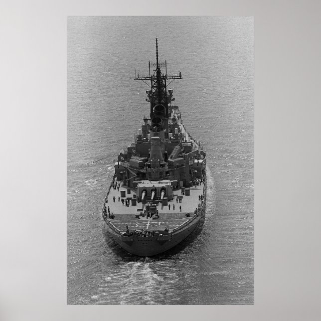 USS Wisconsin (BB-64) Poster (Framsidan)
