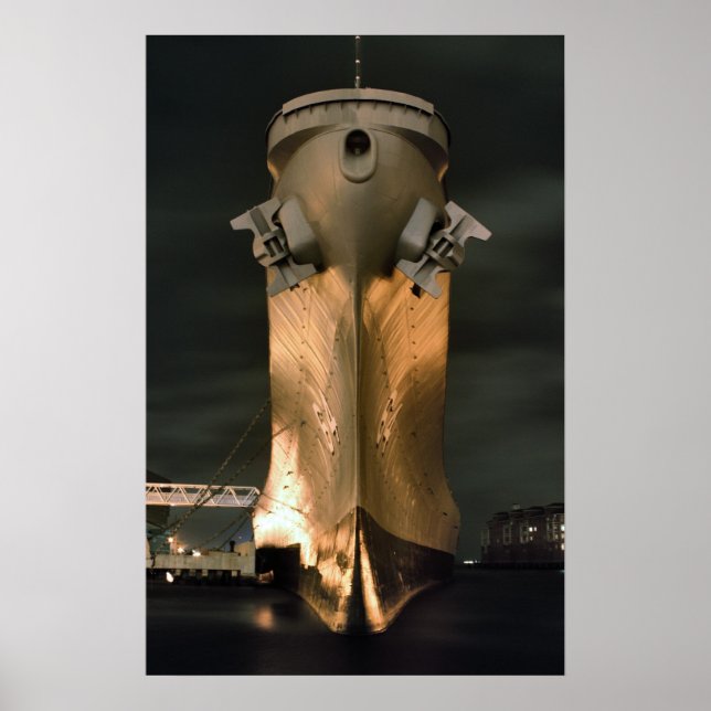 USS Wisconsin Poster (Framsidan)