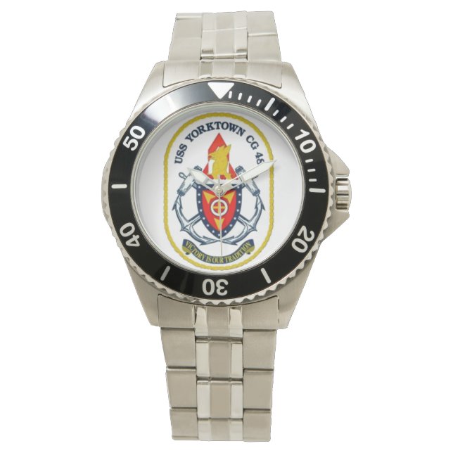 USS Yorktown CG-48 Commemorative Watch Armbandsur (Framsida)