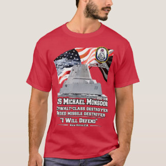 USSMonsoor ZumwaltClass Förstörare T Shirt
