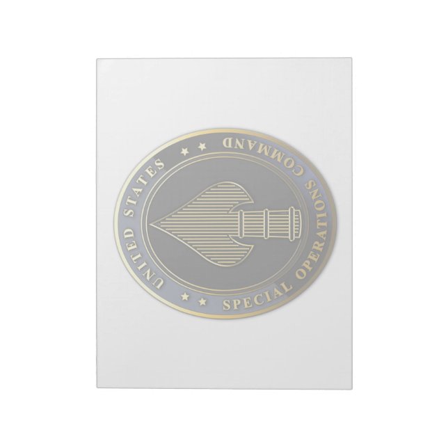 USSOCOM Emblem Anteckningsblock (Roterad)