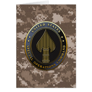 USSOCOM Emblem Hälsningskort