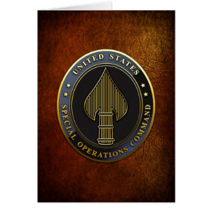USSOCOM Emblem Hälsningskort