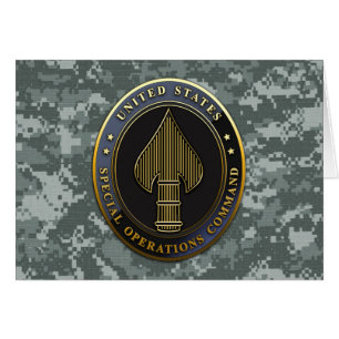 USSOCOM Emblem Hälsningskort