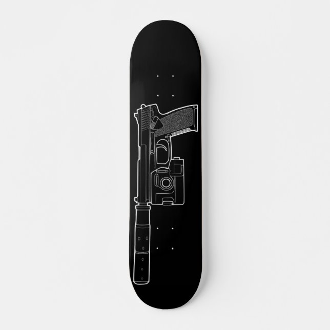 USSOCOM MARKERAR svart Skateboard 23 (Framsida)