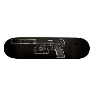 USSOCOM MARKERAR svart Skateboard 23 Bräda 19,5 Cm