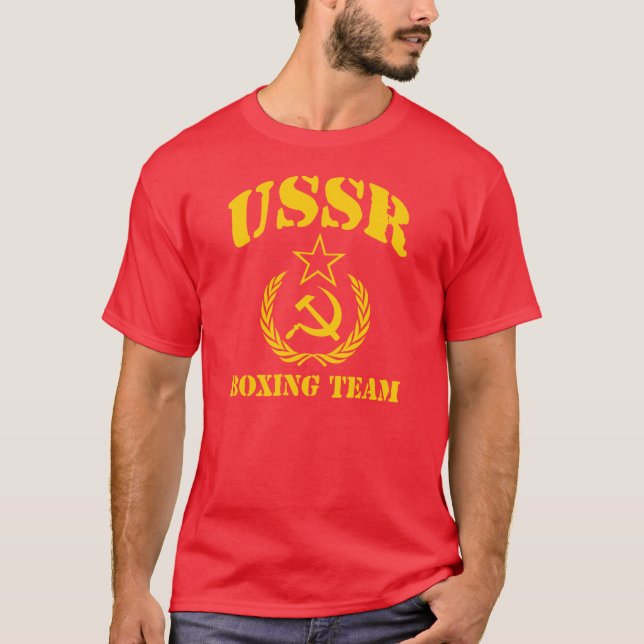 USSR boxninglag Tee Shirt (Framsida)