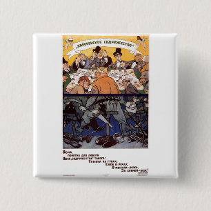 USSR CCCP kalla krigetsovjet - facklig propaganda Knapp