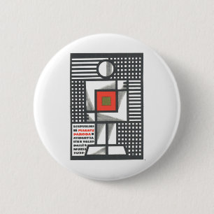 USSR CCCP kalla krigetsovjet - facklig propaganda Knapp