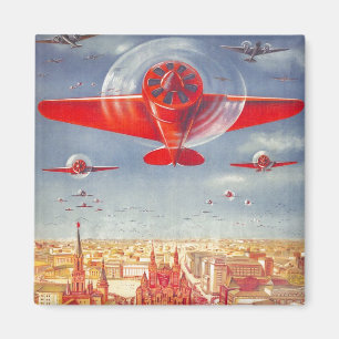 USSR CCCP kalla krigetsovjet - facklig propaganda Magnet