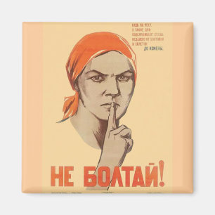 USSR CCCP kalla krigetsovjet - facklig propaganda Magnet
