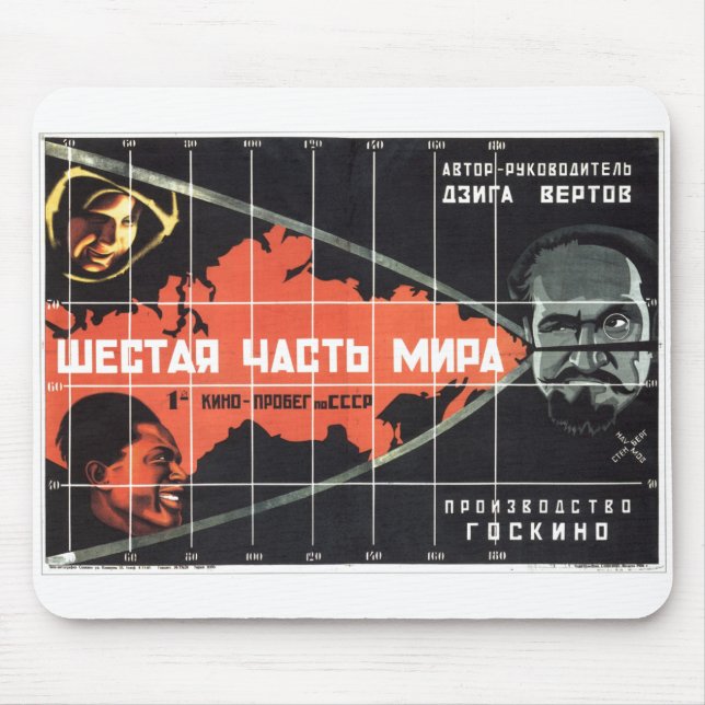 USSR CCCP kalla krigetsovjet - facklig propaganda Musmatta (Framsidan)