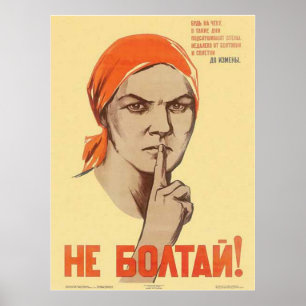 USSR CCCP kalla krigetsovjet - facklig propaganda Poster
